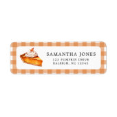 Cutie Pie Pumpkin Herfst Baby shower Etiket (Voorkant)