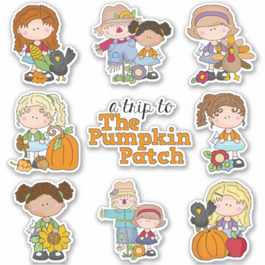 Cutie Pie Pumpkin Patch Sticker (Voorkant)