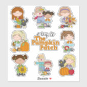 Cutie Pie Pumpkin Patch Sticker (Vel)