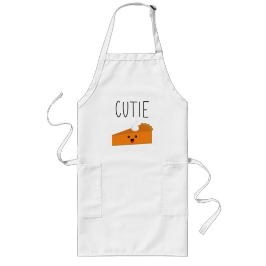 Cutie Pie Pumpkin Pie Lang Schort (Voorkant)