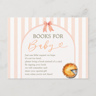 Cutie Pie Sinaasappel Gingham Boeken voor Baby Briefkaart