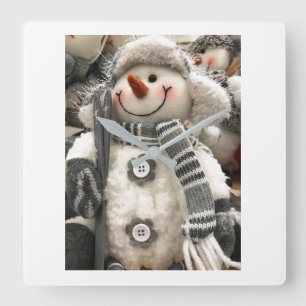 **CUTIE PIE SNOWMAN** HORLOGE