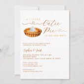Cutie Pie Thanksgiving Baby shower Invitation (Devant)