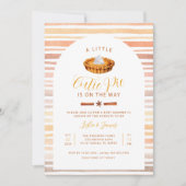 Cutie Pie Thanksgiving Baby shower Uitnodigen Kaart (Voorkant)