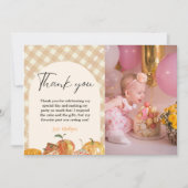 Cutie Pie Thanksgiving Carte de remerciements d'an (Devant)