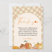 Cutie Pie Thanksgiving Carte de remerciements d'an (Devant)