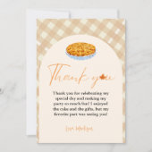 Cutie Pie Thanksgiving Carte de remerciements d'an (Devant)