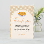 Cutie Pie Thanksgiving Carte de remerciements d'an (Debout devant)