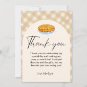 Cutie Pie Thanksgiving Carte de remerciements d'an (Devant)