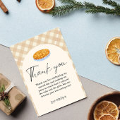 Cutie Pie Thanksgiving Carte de remerciements d'an