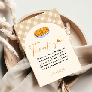 Cutie Pie Thanksgiving Carte de remerciements d'an