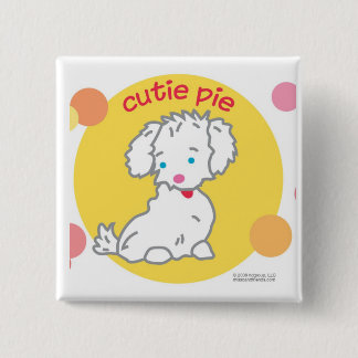 Cutie Pie Vierkante Button 5,1 Cm