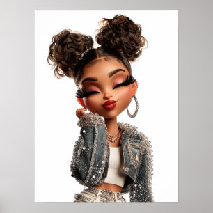 Cutie Print, Waarde Poster Papier (Halfglans)