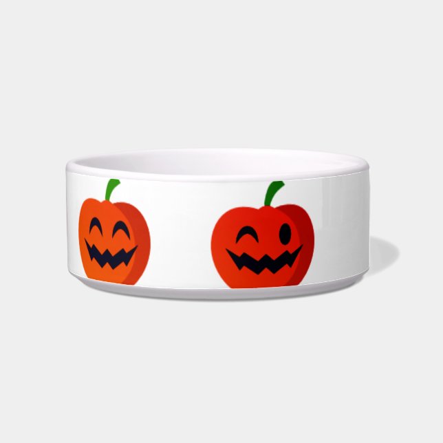 Cutie Pumpkins Ceramic Pet Bowl Voerbakje (Rechts)