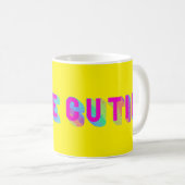 Cutie Rainbow Typography mug (Devant droit)