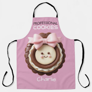 Cutie Roze Chocolade Cookie/All-Over Print Schort