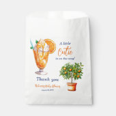 Cutie Sinaasappel Citrus Zomer Ijs Baby shower Bedankzakje (Voorkant)
