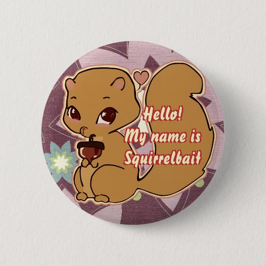 Cutie Squirrel Button (Voorkant)