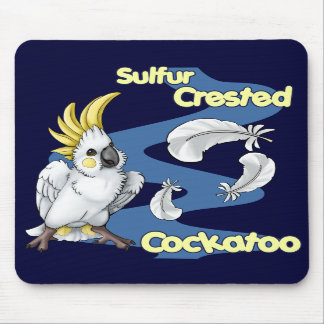 "Cutie" Sulfur Crested Cockatau Mousepad Muismat