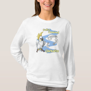"Cutie" Sulfur Crested Cockatau T-shirt (lt)