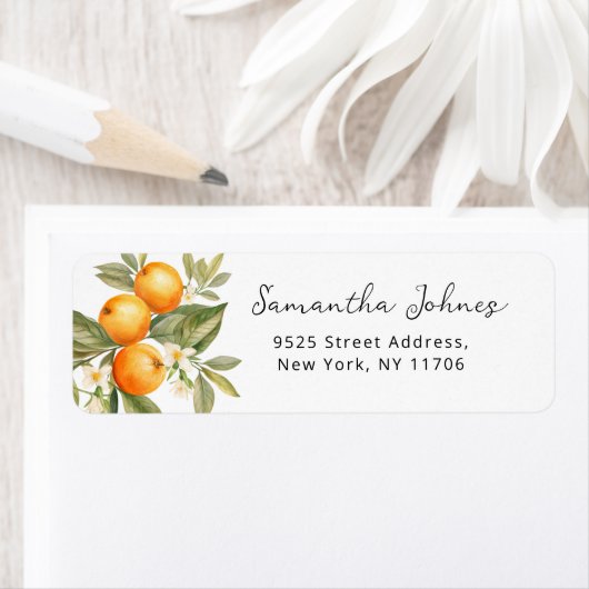 Cutie waterverf citrus retour Adres Label (Insitu)