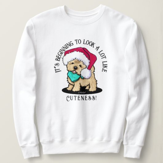 Cutieface de Noël KiniArt Sweatshirt Cairn (Design devant)