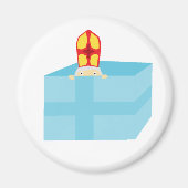 Cutieful Kinder Art Funny St. Nicholas Sinterklaas Magneet (Voorkant)