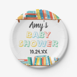 Cuties Book Nerd Threadground Baby shower Papieren Bordje