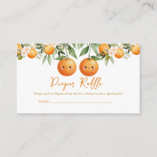 Cuties Orange Twee Kleine Tweelingen Luiers Verlot Informatiekaartje
