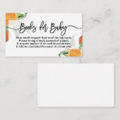 Cuties Oranges apporter une carte de livre (Devant / Derrière)