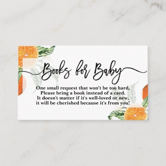 Cuties Oranges apporter une carte de livre (Devant)