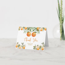 Cuties Oranje Twee Kleine Tweeling Baby Shower Blo