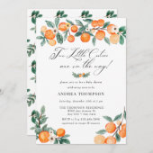 Cuties | Twin Baby shower Kaart (Voorkant / Achterkant)