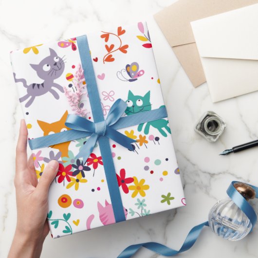 Cutkat en ventilator cadeaupapier (Geschenken)