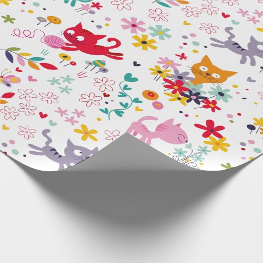 Cutkat en ventilator cadeaupapier (Hoek)