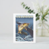 Cutkeelforel Fishing Colorado Briefkaart (Staand voorkant)