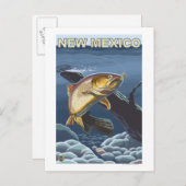 Cutkeelforel FishingNew Mexico Briefkaart (Voorkant / Achterkant)