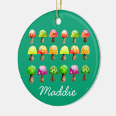 Cutkleurig champignons ornament (Links)