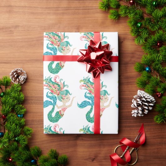 Cutkleurig floraalvormig patroon cadeaupapier (Feestdagen Geschenken)