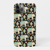 Cutkleurig indianenolifantenpatroon Case-Mate iPhone case (Achterkant)