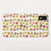Cutkleurig kattenpatroon op wit Case-Mate iPhone case (Achterkant (horizontaal))