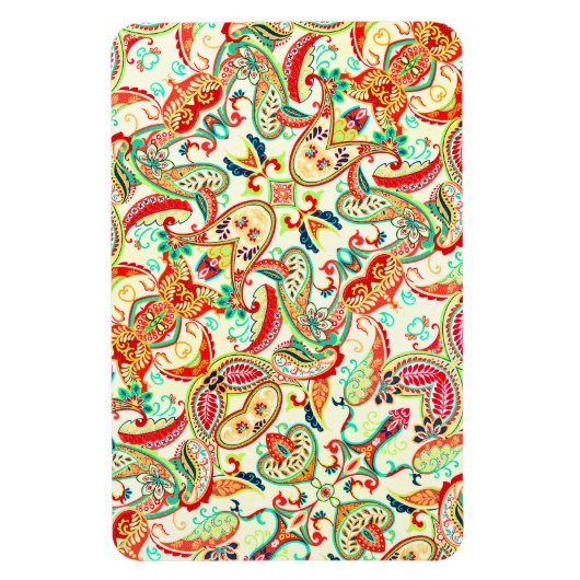 Cutkleurig paisleypatroon magneet (Verticaal)