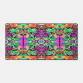 Cutkleurig symetrisch abstract neontribaal iPad f Bureaumat (Voorkant)