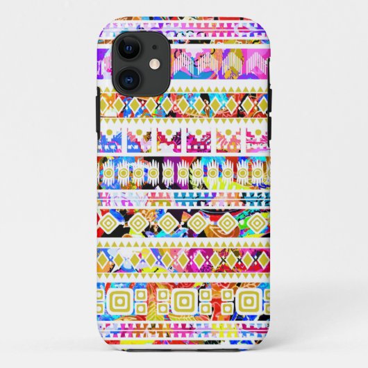 Cutkleurig tribaal aztec patroon Case-Mate iPhone case (Achterkant)