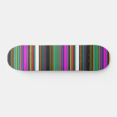 Cutkleurige neonstrepen skateboard (Horizontaal)