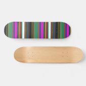 Cutkleurige neonstrepen skateboard (Horizontaal)