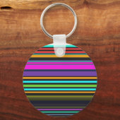 Cutkleurige neonstrepen sleutelhanger (Voorkant)