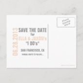 CUTOUT SAVE THE DATE Post Kaart (Achterkant)