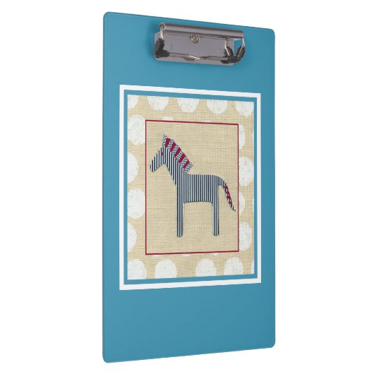 Cutout Zebra op Cream Background Klembord (Rechts)