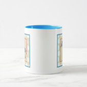 Cutout Zebra op Cream Background Mok (Midden)